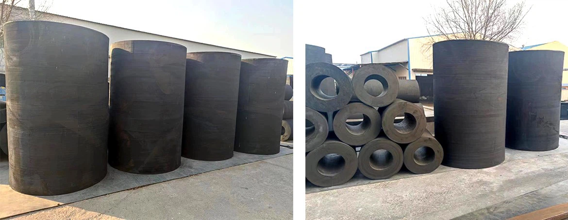 Cell rubber fender in factory